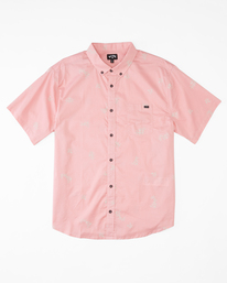 0 Sundays Mini Short Sleeve Shirt Pink ABYWT00203 Billabong