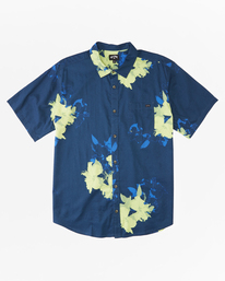 4 Sundays Floral Short Sleeve Shirt Blue ABYWT00204 Billabong