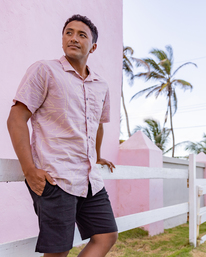 0 Sundays Floral Short Sleeve Shirt Pink ABYWT00204 Billabong
