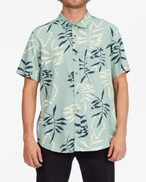0 Sundays Floral Short Sleeve Shirt Green ABYWT00204 Billabong