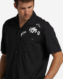 4 Sundays Vacay Short Sleeve Shirt Black ABYWT00205 Billabong