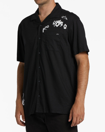 1 Sundays Vacay Short Sleeve Shirt Black ABYWT00205 Billabong