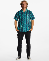 1 Sundays Vacay - Short Sleeve Shirt for Men Blue ABYWT00205 Billabong