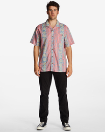 2 Sundays Vacay - Short Sleeve Shirt for Men Red ABYWT00205 Billabong