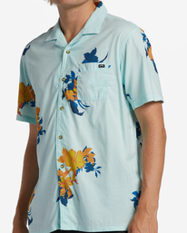 4 Sundays Vacay Short Sleeve Shirt Green ABYWT00205 Billabong
