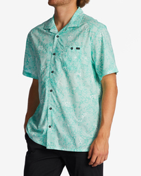 3 Sundays Vacay - Short Sleeve Shirt for Men Blue ABYWT00205 Billabong