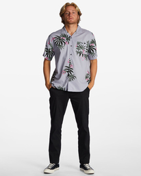 1 Sundays Vacay - Short Sleeve Shirt for Men Purple ABYWT00205 Billabong