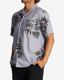 3 Sundays Vacay - Short Sleeve Shirt for Men Purple ABYWT00205 Billabong