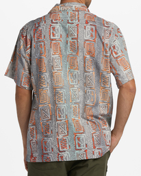 2 Sundays Vacay Short Sleeve Shirt Red ABYWT00205 Billabong