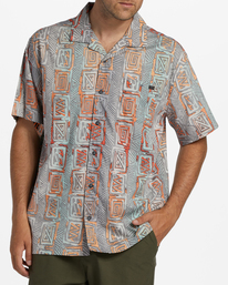 billabong, Sundays Vacay Short Sleeve Shirt, SUNSET (sus) Sundays Vacay - Short Sleeve Shirt for Men ABYWT00205