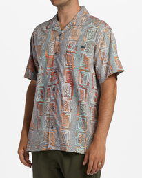 1 Sundays Vacay Short Sleeve Shirt Red ABYWT00205 Billabong