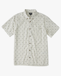 billabong, All Day Jacquard Organic Short Sleeve Shirt, CHINO HEATHER (cie) ALL DAY JACQUARD SS ABYWT00208