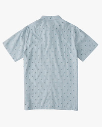 5 All Day Jacquard Organic Short Sleeve Shirt Blue ABYWT00208 Billabong