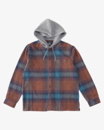 5 Baja Hooded Flannel Shirt Green ABYWT00210 Billabong