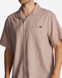 3 Hemp Vacay Short Sleeve Shirt Beige ABYWT00218 Billabong