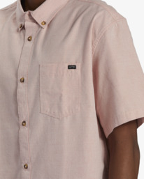 3 All Day Short Sleeve Shirt Pink ABYWT00223 Billabong