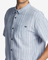 3 Daily Hemp Short Sleeve Shirt Blue ABYWT00225 Billabong