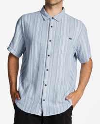 billabong, Daily Hemp Short Sleeve Shirt, WASHED BLUE (wbl) DAILY HEMP SS ABYWT00225