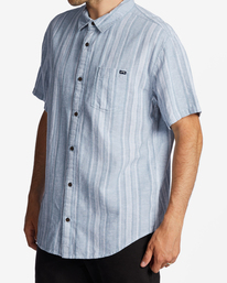 1 Daily Hemp Short Sleeve Shirt Blue ABYWT00225 Billabong