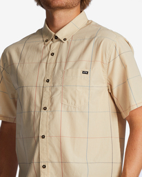 4 All Day Plaid - Camisa de manga curta para Homem Beige ABYWT00231 Billabong