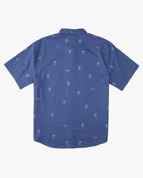 3 Sundays Mini Short Sleeve Shirt Blue ABYWT00232 Billabong