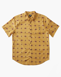 4 Sundays Mini Short Sleeve Shirt Yellow ABYWT00232 Billabong