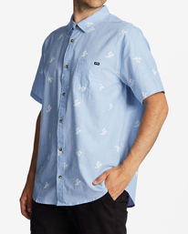 1 Sundays Mini Short Sleeve Shirt Blue ABYWT00232 Billabong