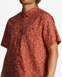 3 Sundays Mini Short Sleeve Shirt Red ABYWT00232 Billabong