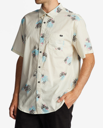 1 Sundays Mini Short Sleeve Shirt White ABYWT00232 Billabong