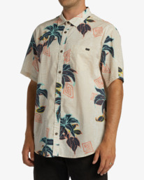 3 Sundays - Short Sleeve Shirt for Men Brown ABYWT00234 Billabong
