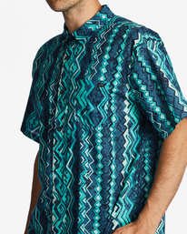 4 Sundays Short Sleeve Shirt Blue ABYWT00234 Billabong