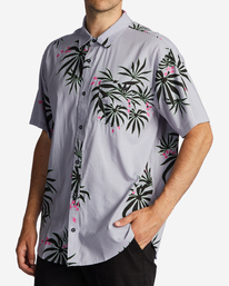 1 Sundays Short Sleeve Shirt Purple ABYWT00234 Billabong