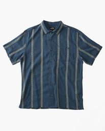 4 Sundays Jacquard Short Sleeve Shirt Blue ABYWT00235 Billabong