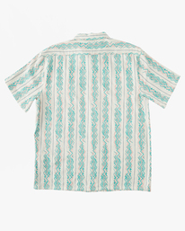 7 Sundays Jacquard - Overhemd met Korte Mouwen voor Heren Beige ABYWT00235 Billabong