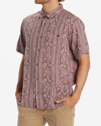 1 Sundays Jacquard Shirt Purple ABYWT00235 Billabong