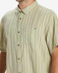 3 Sundays Jacquard Short Sleeve Shirt Green ABYWT00235 Billabong