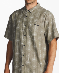 5 Sundays Jacquard - Short Sleeve Shirt for Men Beige ABYWT00235 Billabong