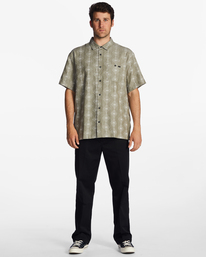 2 Sundays Jacquard - Short Sleeve Shirt for Men Beige ABYWT00235 Billabong