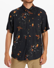 billabong, Kamea Sundays Short Sleeve Shirt, BLACK (blk) KAMEA SUNDAYS ABYWT00236