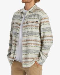 3 Offshore Jacquard Flannel - Langärmliges Hemd für Männer Beige ABYWT00249 Billabong