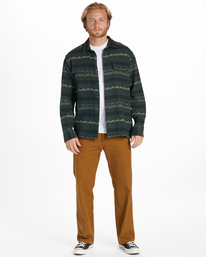 1 Offshore Jacquard Flannel - Langärmliges Hemd für Männer Grün ABYWT00249 Billabong
