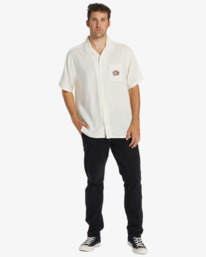 1 Erica Zeledón Vacay - Short Sleeve Shirt for Men White ABYWT00255 Billabong