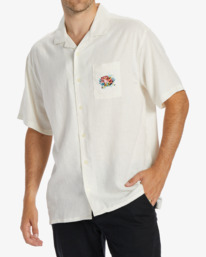3 Erica Zeledón Vacay - Short Sleeve Shirt for Men White ABYWT00255 Billabong