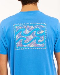 3 Crayon Wave Washed Short Sleeve T-Shirt Blue ABYZT00397 Billabong