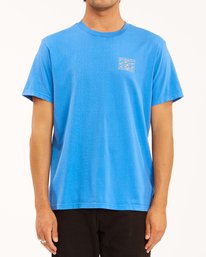 0 Crayon Wave Washed Short Sleeve T-Shirt Blue ABYZT00397 Billabong