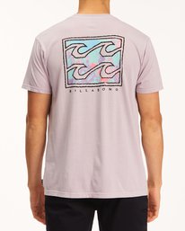 2 Crayon Wave Washed Short Sleeve T-Shirt Purple ABYZT00397 Billabong
