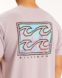 3 Crayon Wave Washed Short Sleeve T-Shirt Purple ABYZT00397 Billabong