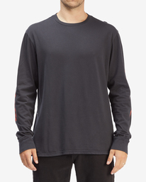 0 D Bah Wave Washed Long Sleeve T-Shirt Black ABYZT00913 Billabong