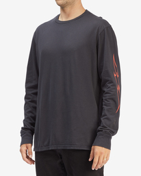1 D Bah Wave Washed Long Sleeve T-Shirt Black ABYZT00913 Billabong
