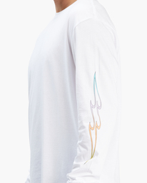 5 D Bah Wave Washed Long Sleeve T-Shirt White ABYZT00913 Billabong
